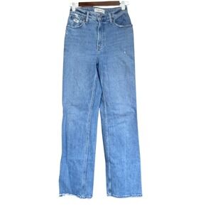 Abercrombie & Fitch Jean Women 25L/0 Blue 90s Relaxed High Rise Denim Curve Love